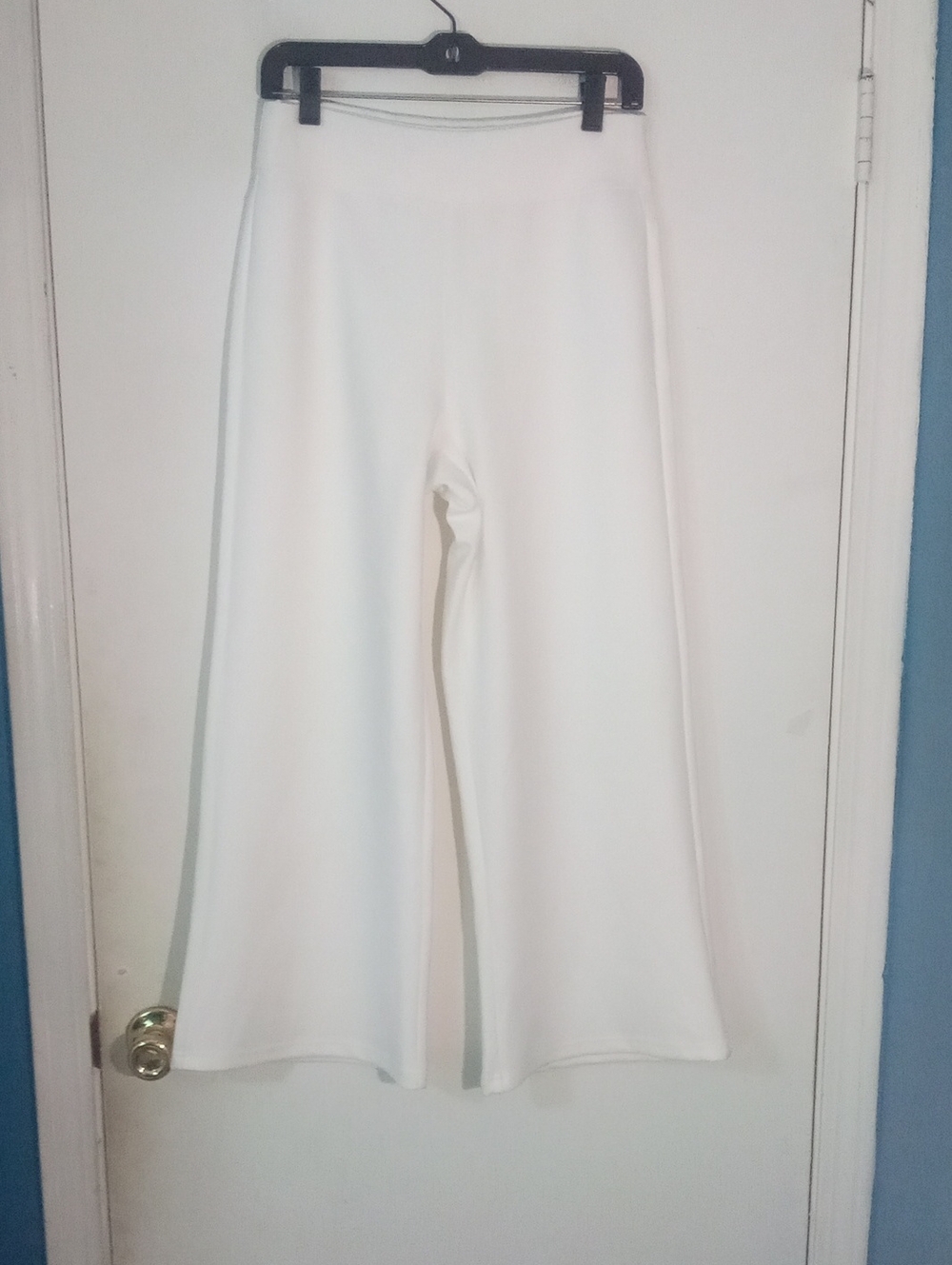 Joy Clean boss White Wide-Leg Women's Pants PM Petite Medium New NWOT